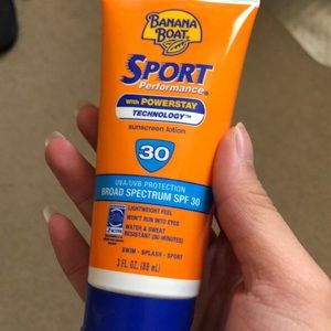 Travel size sunscreen